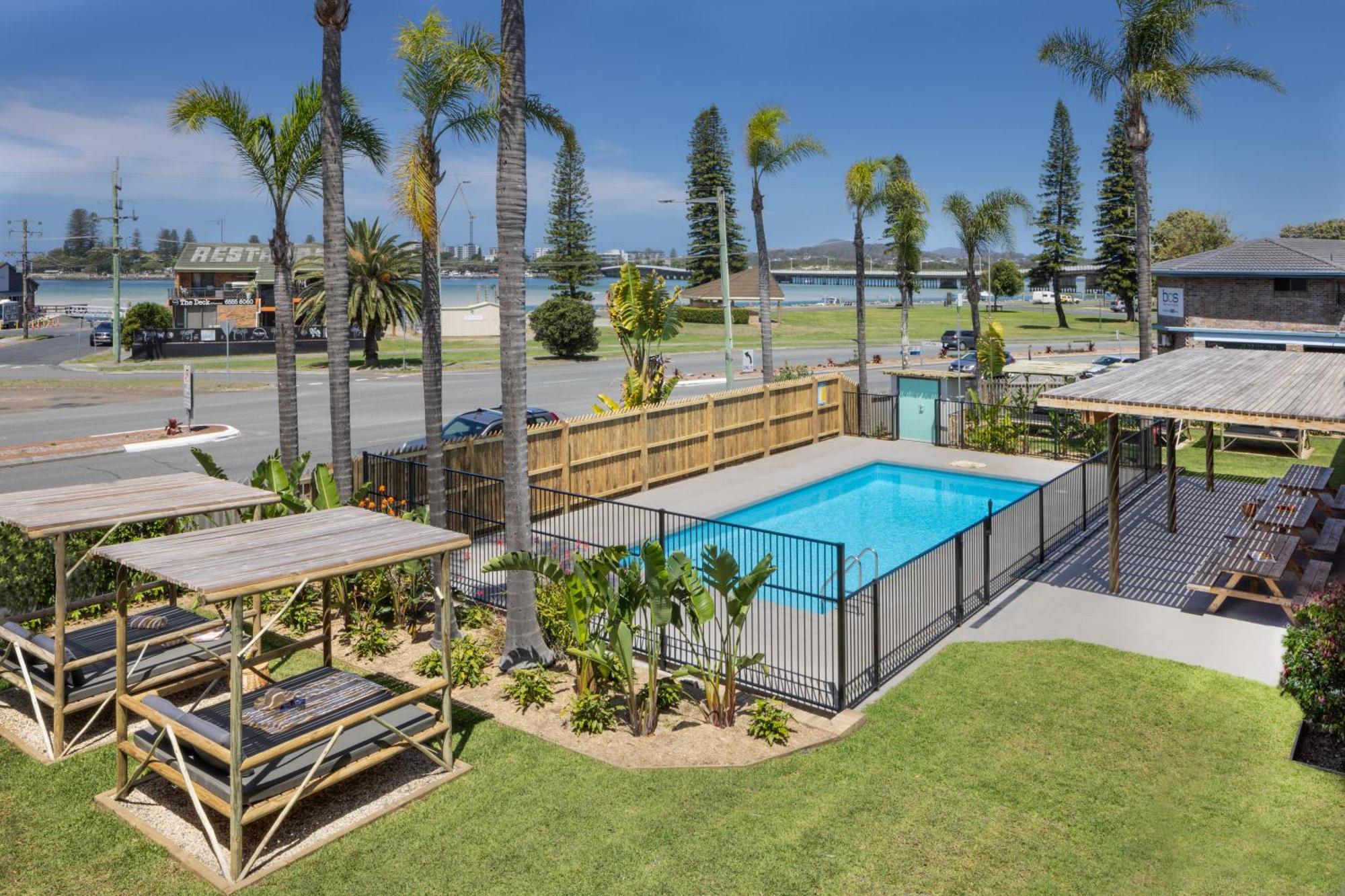 South Pacific Palms Motor Inn Tuncurry Eksteriør bilde